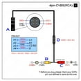 thumbnail image 3 of Car 4 Pin AV Cable  Efficient 12V to 3.3V Backup Camera Cables Accessories Adapter Part Vehicle Fittings, 3 of 6