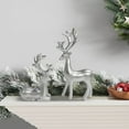 thumbnail image 5 of HCBY 2 Pieces Resin Reindeer Sculpture Deer Statue Home Office Desk Decor, 5 of 9