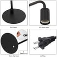 thumbnail image 2 of Black Modern Table Lamp Industrial Bedside Lamps Set of 2, 2 of 7