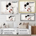thumbnail image 4 of Designart "Abstract Collages Transcendent Shapes II" Abstract Framed Wall Art Decor - Modern Black Abstract Collages Bedroom Framed Canvas Wall Art, 4 of 6