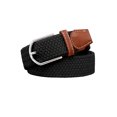 thumbnail image 2 of Correa Ajustable de Tejido Elástico uxcell para Hombres En Zigzag Diseño Panel PU Negro 24 - 32 pulgadas, 2 of 6