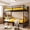 Twin over Twin(Black), variant on Kdymod Twin over Twin Metal Bunk Bed with Convertible 2-in-1 Design, Metal Bunk Bed Frame with Ladder & Safety Guardrail, Space-Saving for Teens and Adults, Black