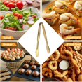 thumbnail image 4 of Qiangzon Gold Stainless Steel Mini Service Tongs for Sugar Cubes, Ice, Appetizers, and Bread, 6-Inch Food Clip Set for Tea Parties, Candy Bars, and Daily Kitchen Use Stainless Steel Clip, 4 of 9