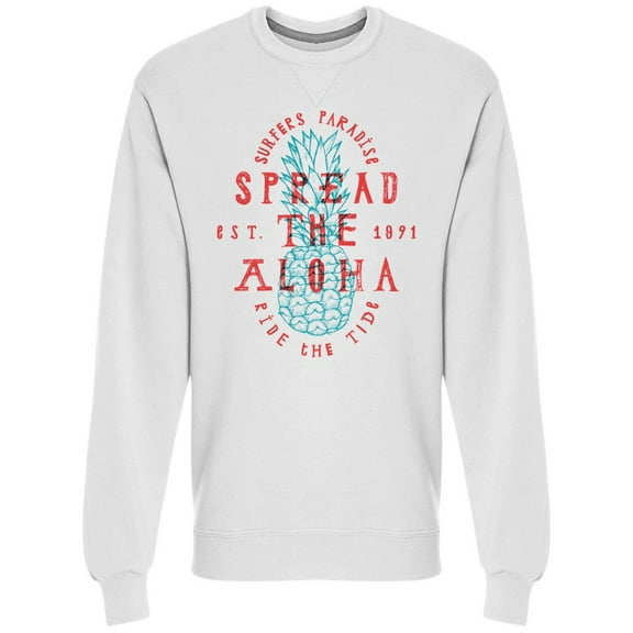 Pineapple Hawaii Surfer Aloha Sweatshirt Men's -Image by Shutterstock