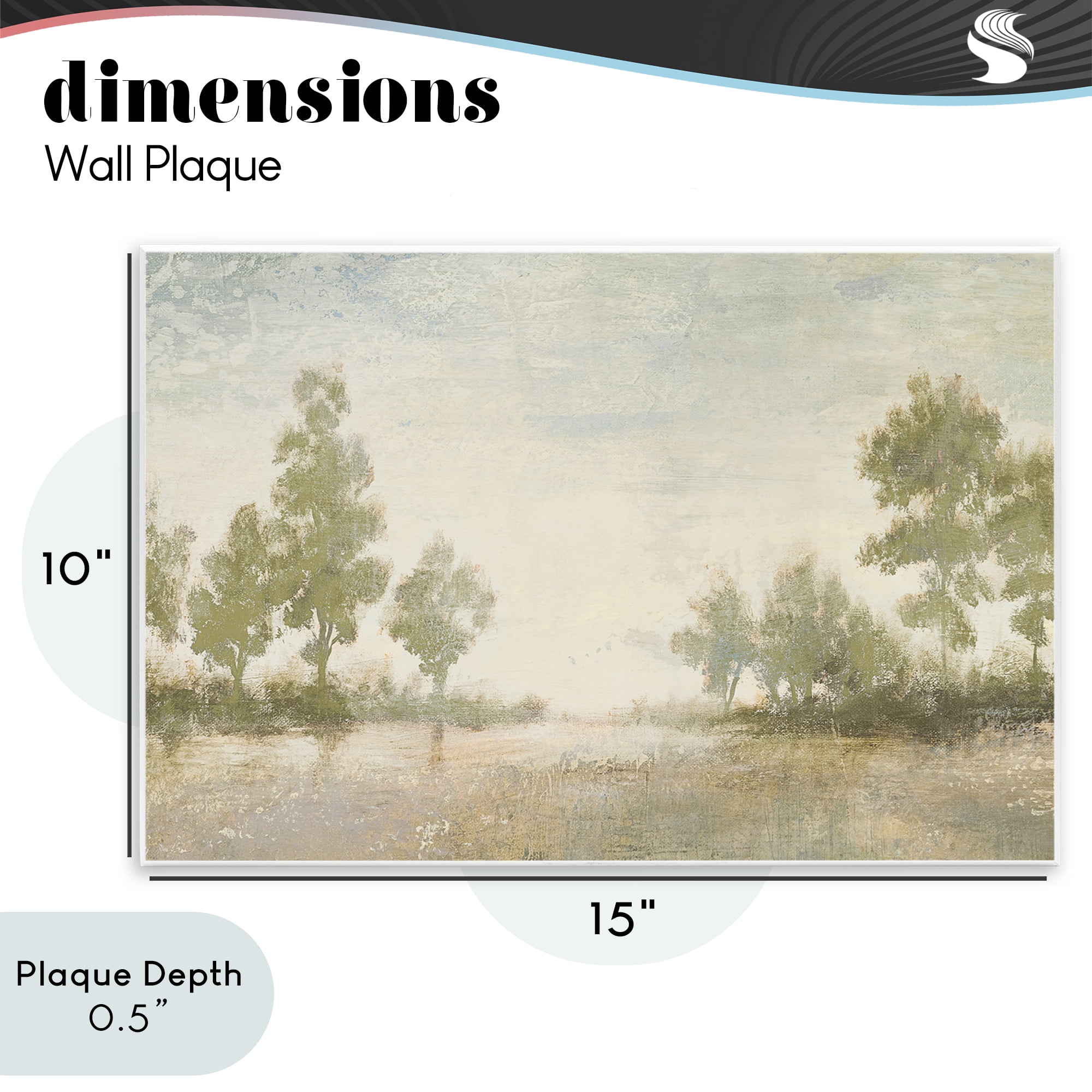 Stupell Industries Forest Light Distant Valley Wall Plaque Art, design by Michael Marcon