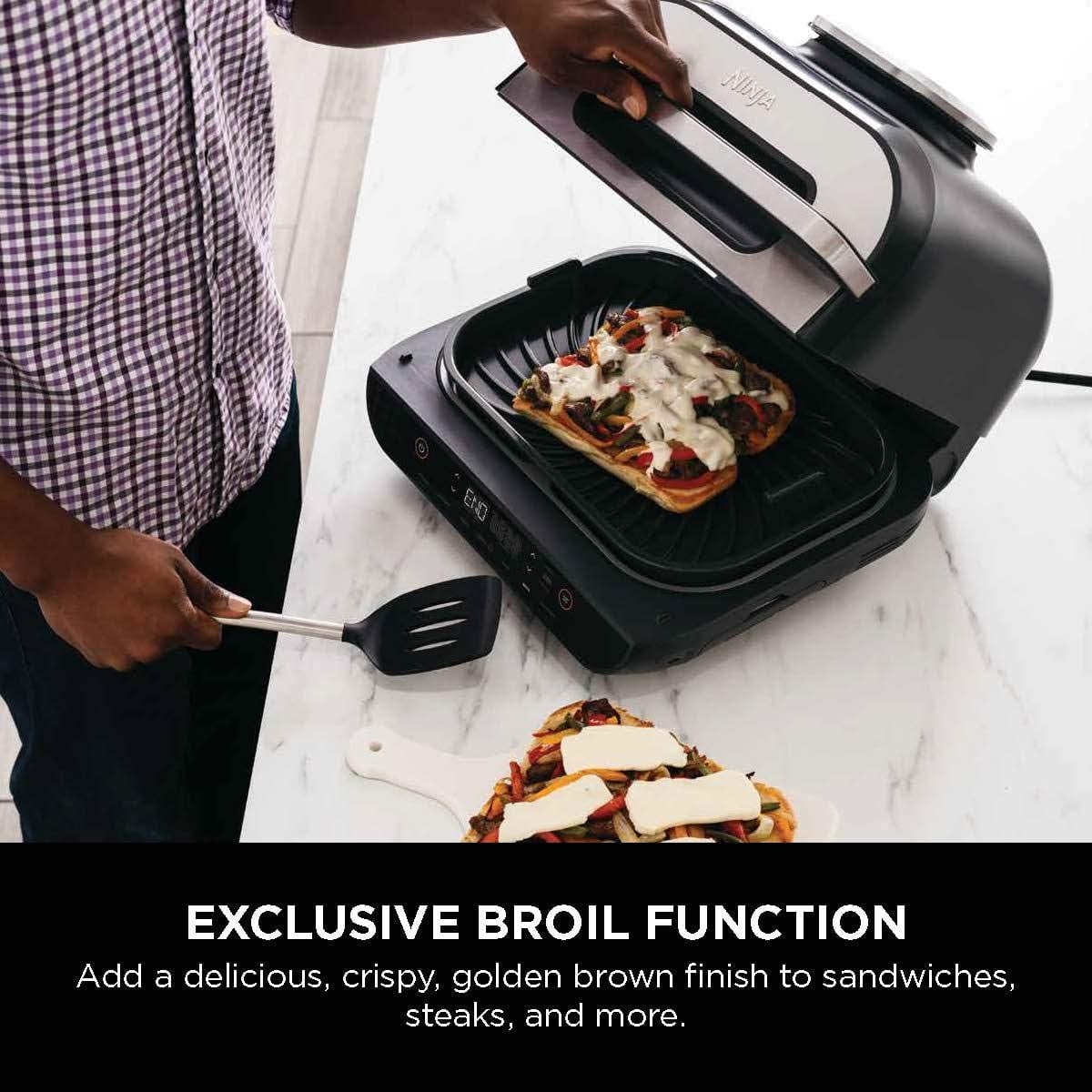 Ninja® Foodi™ Smart XL 6-in-1 Indoor Grill with 4-qt Air Fryer, Roast,  Bake, Broil, Dehydrate