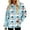 Blue, variant on Hoodies for Women Oversized Winter Plush Cute Sweatshirts Pullover Trendy Fall Winter Clothes with Christmas Print for Comfortable Seasonal Wear,Blue,S