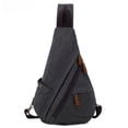 thumbnail image 3 of Men's canvas backpack multifunctional single shoulder or double shoulder capacity large crossbody bag, 3 of 4