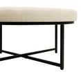 thumbnail image 6 of Flash Furniture Ashton Linen Tufted Ottoman Beige/Black Frame (WXTY104BGELNBLK), 6 of 13