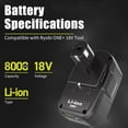 thumbnail image 2 of 2 Pack 18V 8.0Ah Battery & Dual Charger Kit for Ryobi 18 Volt One+ Batteries, 2 of 13