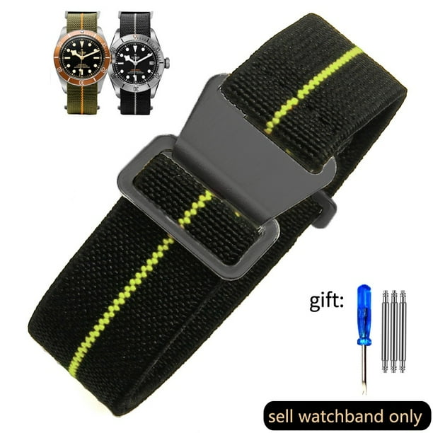 18 Mm 20 22 Elástico De Nylon Banda De Reloj Para Seiko Agua Fantasma Tudor Rolex Pulsera NATO Tejido Correa
