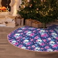 thumbnail image 5 of Sikiie Skull Flower Nativity Christmas Tree Skirt, Jesus Christian Winter Holiday Tree Mat Decoration(30-48IN)48", 5 of 6