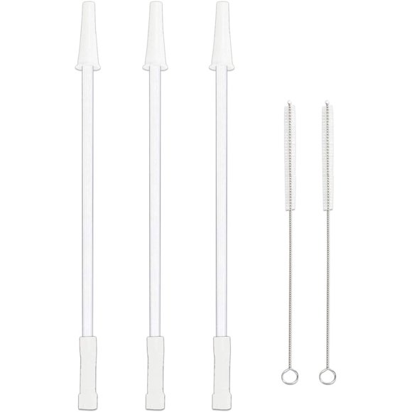 JUNWELL Straws Compatible Gallon Water Bottle BPA Reusable Adjustable Straws for 128oz 64oz Gallon Jug 1/Half Gallon Water Bottle - 3