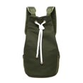 thumbnail image 2 of Xinyolin Men's Solid Color Drawstring Canvas Large Capacity Bucket Bag Casual Backpack, 2 of 7