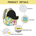 thumbnail image 4 of Geometric Shapes Texture Print Laptop Backpack for College Students, Stylish Bookbag for School and Work, Durable Daypack with Organizer, Ideal Gift Idea, 4 of 6