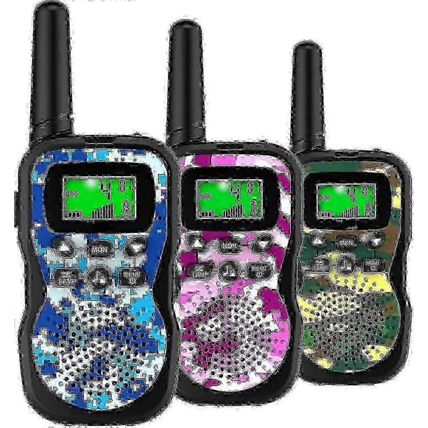 2025 Kids Walkie Talkies With Flashlight And Lcd Screen,3 Miles Range Walkie Talkies 3 Pack