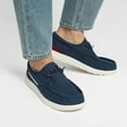 thumbnail image 6 of Bruno Marc Mens Comfort Slip-on Canvas Loafers Casual Boat Shoes SBLS223M NAVY Size 6.5, 6 of 10