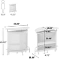thumbnail image 7 of Tribesigns Bar Unit with Metal Mesh Front, Home Liquor Bar Table with Storage and Footrest, 7 of 7
