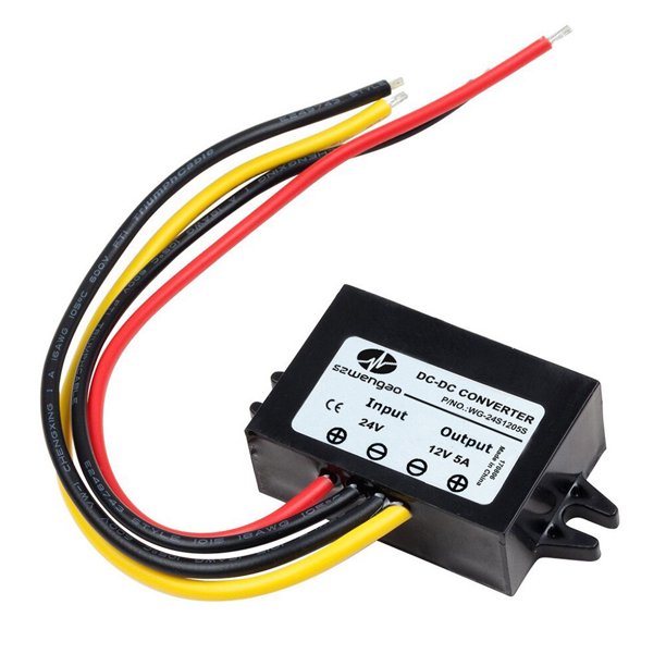 BRIGHTFUFU Estabilizador profesional DC 24V a 12V 5A DC Buck Power Converter DC-DC