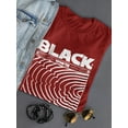 thumbnail image 3 of Black Whyte Techno Style T-Shirt Women -Image by Shutterstock, Female 3X-Large, 3 of 4