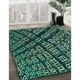 thumbnail image 3 of Ahgly Company Machine Washable Indoor Rectangle Transitional Mint Green Area Rugs, 8' x 12', 3 of 7