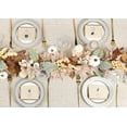 thumbnail image 3 of Fall Garland Maple Leaf, 5.9Ft Hanging Vine Garland White with Pumpkins and Berries Thanksgiving Decor for Home Wedding Fireplace Party Christmas (White&Brown), 3 of 14