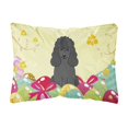 thumbnail image 1 of Almohada decorativa de tela de lona negra con diseño de caniche de Pascua 12 x 16 pulgadas Caroline's Treasures, 1 of 1