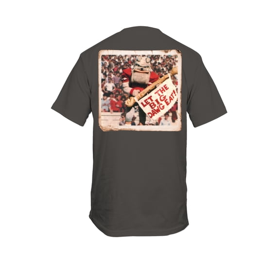 New World Graphics UGA Big Dog Eat Short Sleeve Graphic T-Shirt-Pepper-XXL