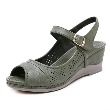 

Women Casual Summer Sandals with Arch Support Flip Flops Platforms Wedge Sandals Beach Womens Shoes Walking A7