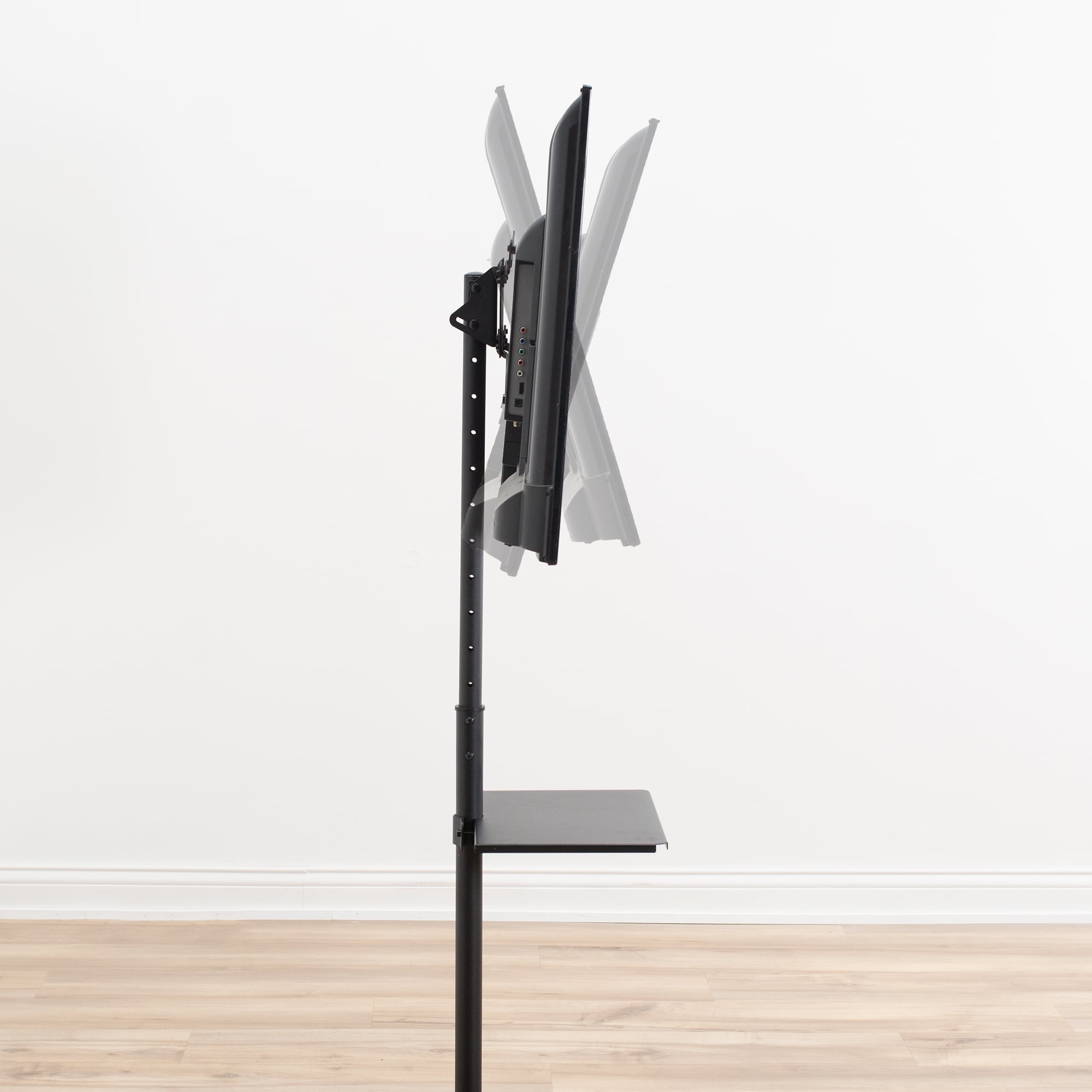 VIVO TV Display 13" to 50" Height Adjustable Floor Stand with Storage Shelf