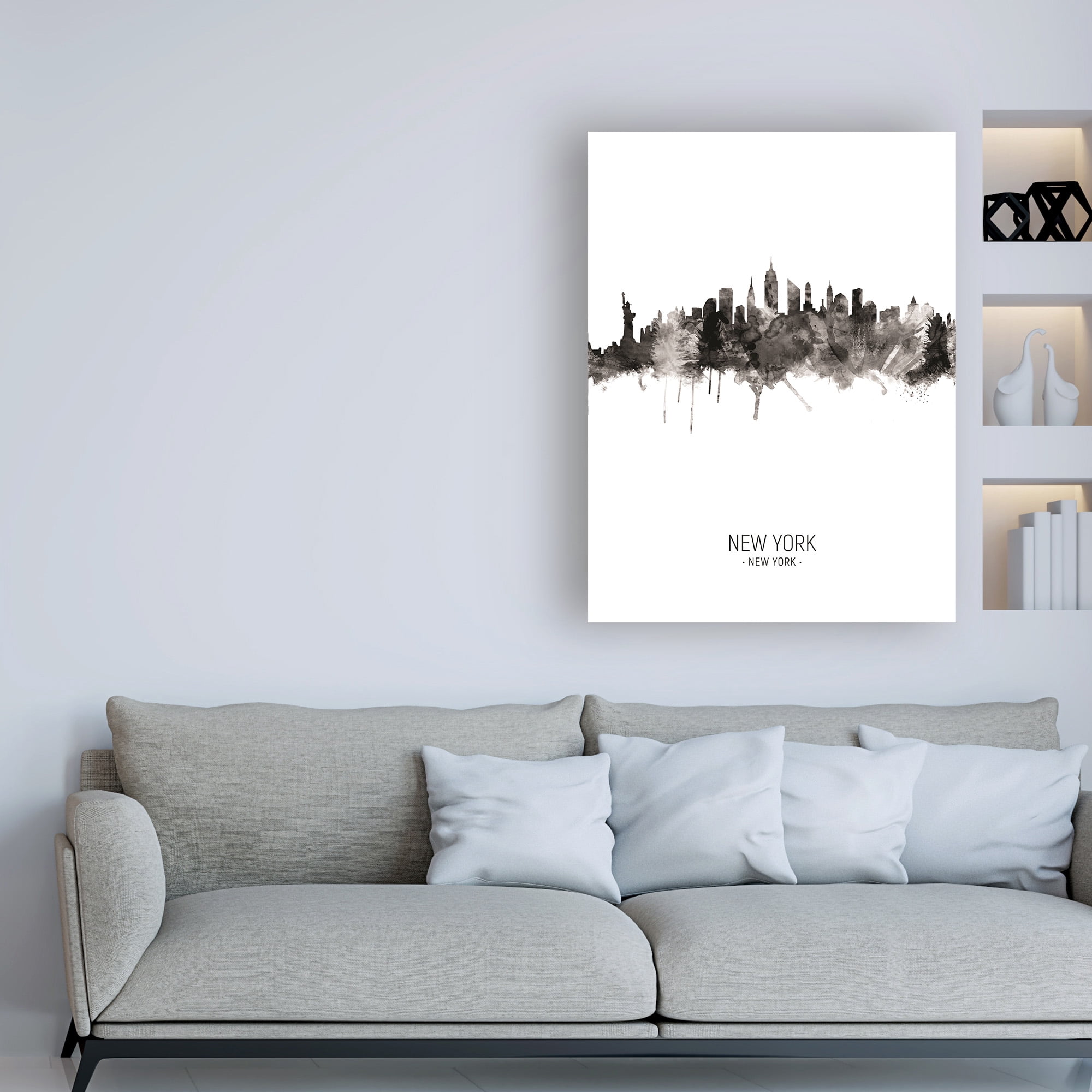 Trademark Fine Art 'New York City Skyline Portrait II' Canvas Art by Michael Tompsett