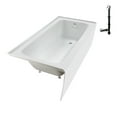thumbnail image 5 of Streamline NAL-5700-WH 66 in. x 32 in. Acrylic Right-Hand Drain Alcove Bathtub in Glossy White With External Drain in Glossy White, 5 of 10