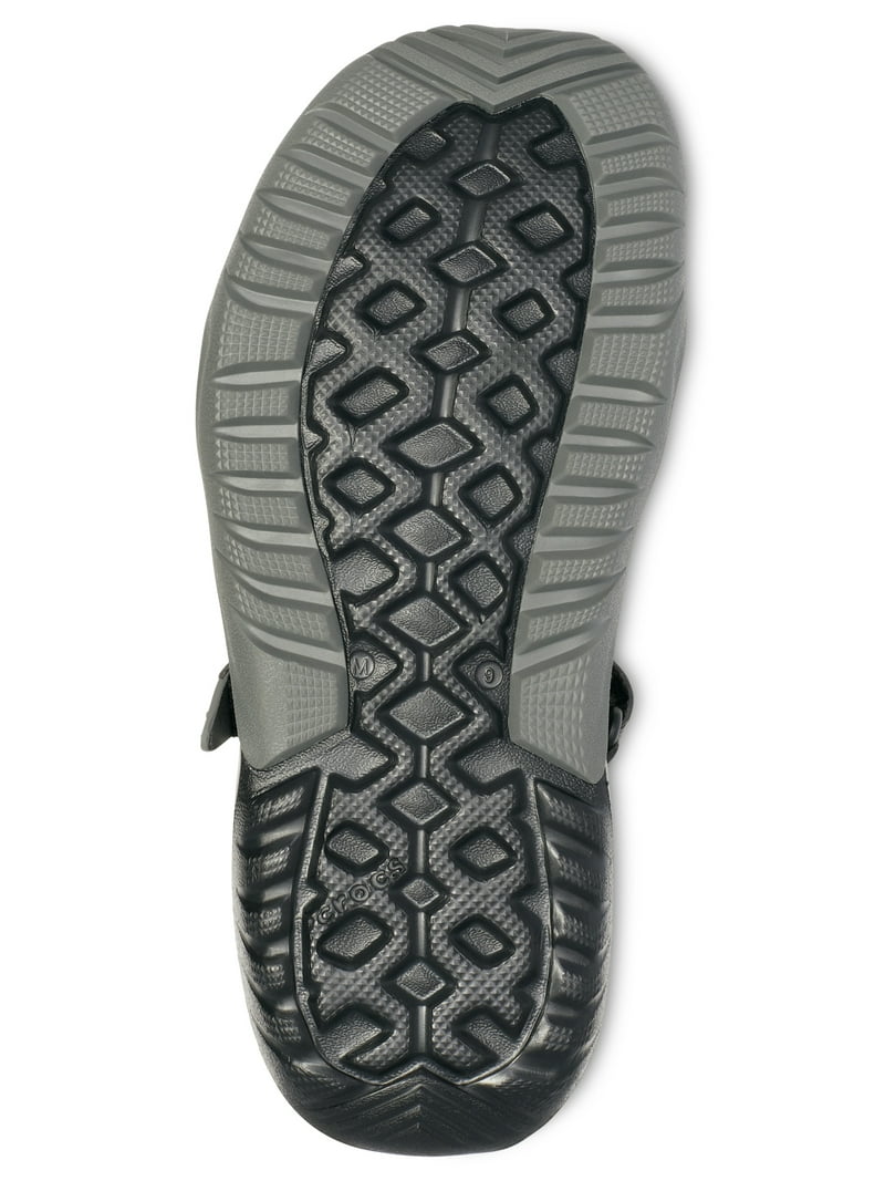 Crocs Swiftwater Mesh Deck Sandals Mens 13 Black Water Shoes Hiking Boating CROCS SwiftWater Mesh Fisherman Deck Sandals Water Black  main image 4