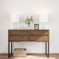 thumbnail image 6 of Lavish Home Set of 2 Glass Table Lamps for Living Room or Bedroom (Blue), 6 of 7