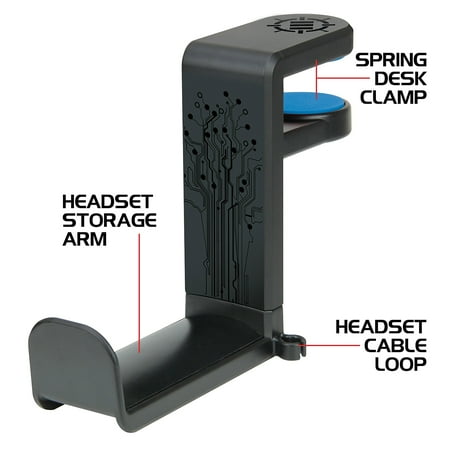 ENHANCE - Gaming Headset Holder Mount - Black