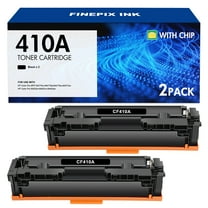 2 Pcs 410A Toner Cartridges Compatible for HP 410A CF410A Color Laserjet Pro MFP M477fnw M477fdw M477fdn M452dn M452nw M477 M452 M377 410X CF410X Printer Ink, Black
