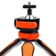 thumbnail image 5 of Mini trípode ligero para teléfono inteligente y cámara pequeña. Soporte de escritorio. naranja, 5 of 6