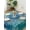Blue, variant on Teal Blue Boho Tablecloth Square Table Cloth 54x54, Waterproof Tablecloth Outdoor Table Cloth, Retro White Rustic Flower Ethnic Pattern Washable Table Cover for Kitchen Dinning Party