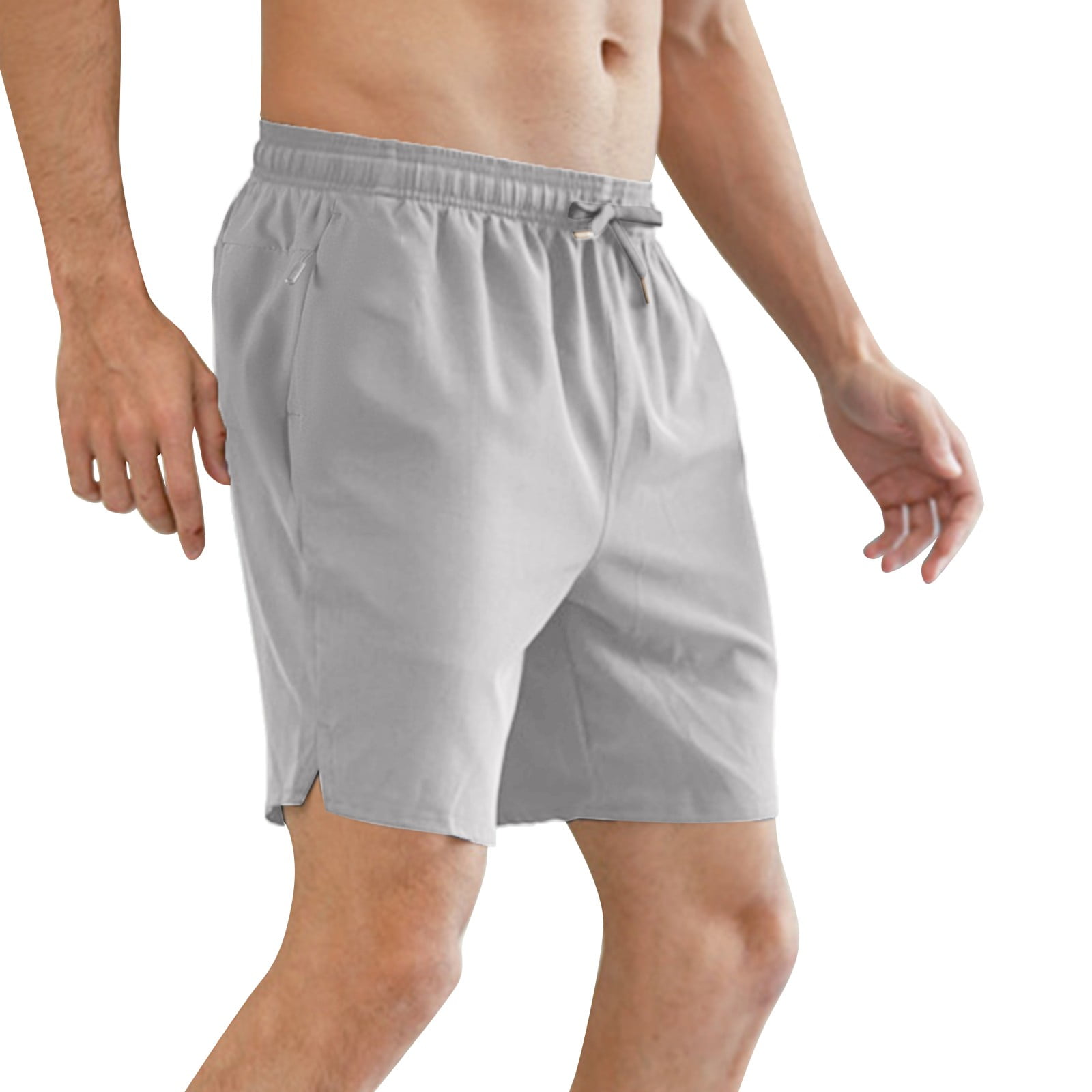 Shorts For Men Male Spring Summer Solid Color Ice Sense Zipper