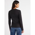 thumbnail image 7 of Free Assembly Women's Crewneck T-Shirt with Long Sleeves, Sizes XS-XXXL, 7 of 7