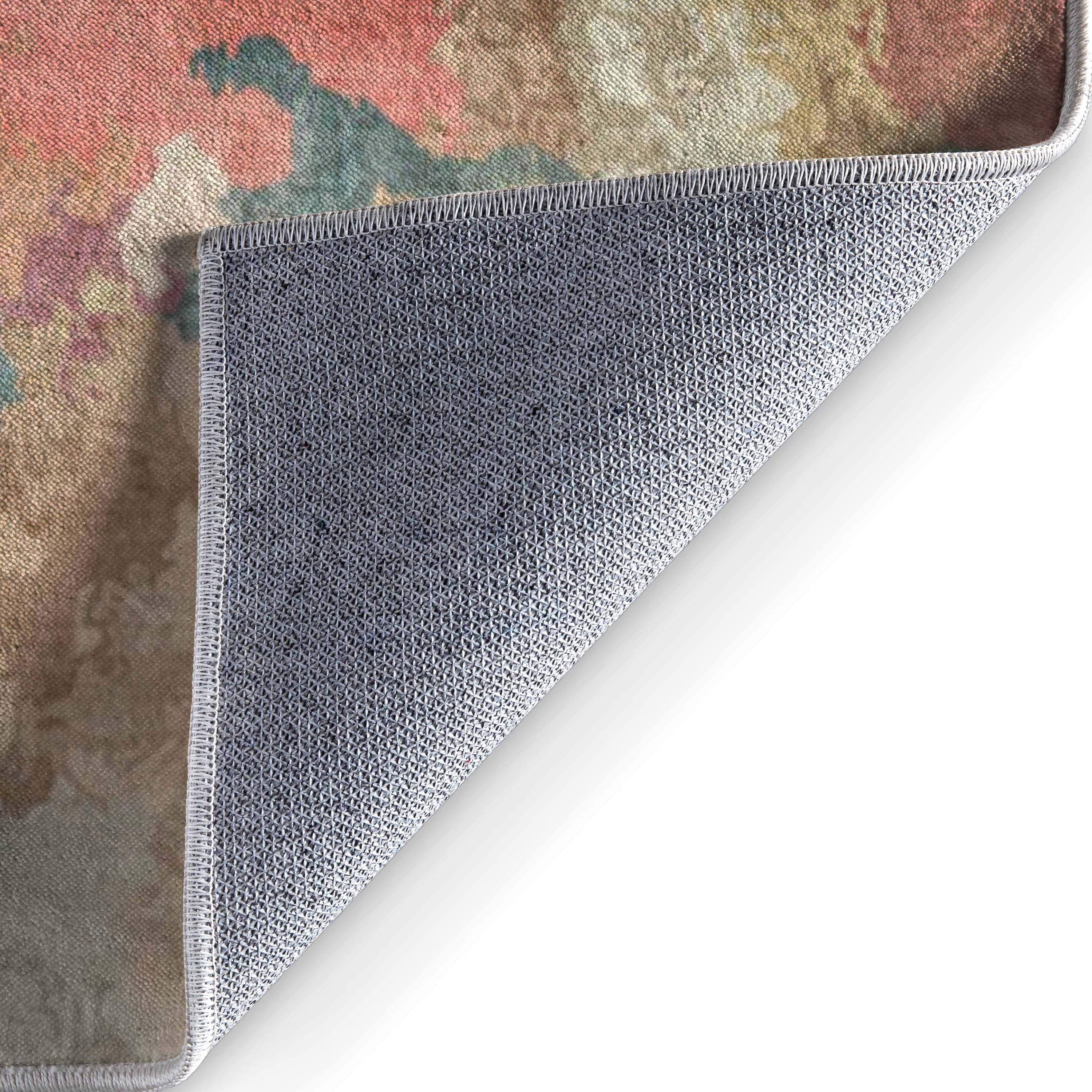 Well Woven Couleurs 7'7" x 9'10" Rug – Vibrant Multicolor, Stain-Resistant & Easy to Clean