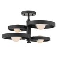 thumbnail image 2 of Golden Lighting 8330-4SF BLK Sloane 4-Light Semi-Flush Ceiling, Black, 2 of 5