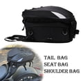 thumbnail image 3 of Motorcycle Tail Bag Handbag Shoulderbag Waterproof  PU Leather Rear Seat Bag for Outdoor Travel Sports Dirt Bike, 3 of 7