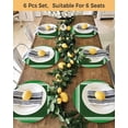 thumbnail image 4 of 15 Inch Round Placemats Set of 4, St. Patrick's Day Non Slip Heat Insulation PP Table Mats, Green Shamrock Wooden Spring Washable Place Mats for Kitchen Dining Party Table Decor, 4 of 7