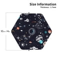 thumbnail image 2 of Honeii Galaxy2 print Leather Coaster Set of 4, ideal for safeguarding your furniture from drinks spills and effortless cleanup-Hexagon, 2 of 6