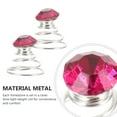 thumbnail image 3 of 12 horquillas de metal con diamantes de imitación para mujer, con espiral, para boda, graduación, fiesta, cumpleaños (rosa), 3 of 7