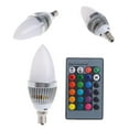 thumbnail image 5 of LAIQIEN E14 3W RGB LED 15 Colors Changing Candle Light Bulb Lamp for w/Remote Control AC, 5 of 18