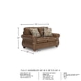 thumbnail image 3 of Signature Design by Ashley Shadsburne Brown Loveseat, 3 of 17