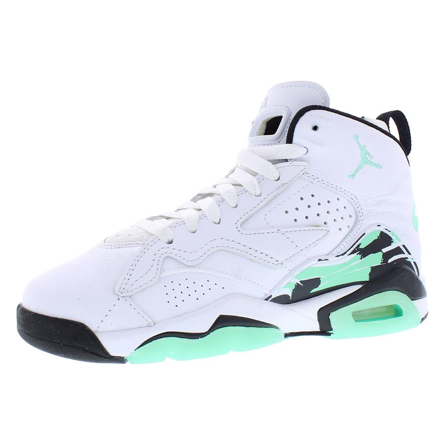 Nike Jordan MVP GS Boys Shoes Size 5, Color: White/Green Glow/Black
