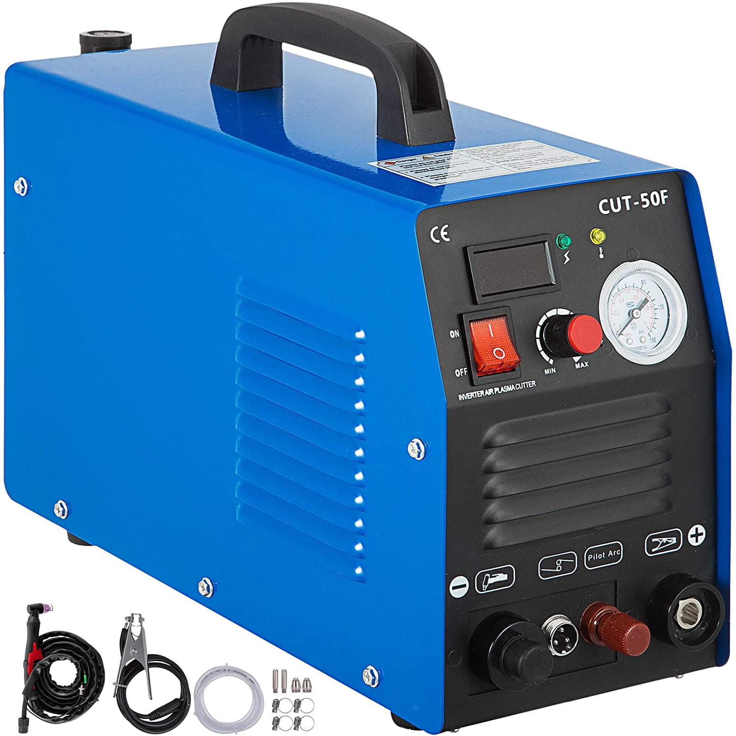 50 AMP 14mm Cut HF Start Air Plasma Cutter Everything Included With Consumables 